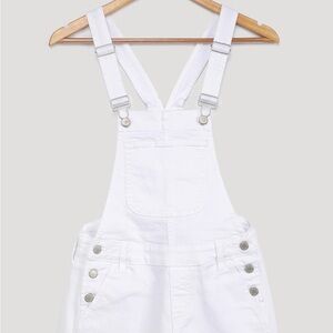 NWOT- Lulu's Crisp White Denim Overalls